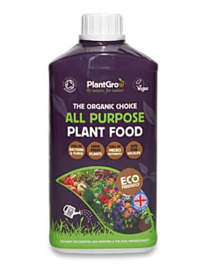 A bottle showing All Purpose Plant Food
