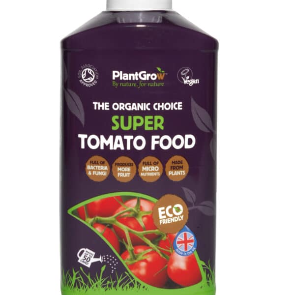 A bottle containing Super Tomato Food