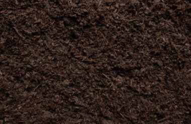 Dark, crumbly peat-free compost with visible organic matter and plant-based ingredients.